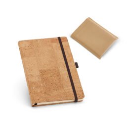 Caderno de Cortiça com porta caneta