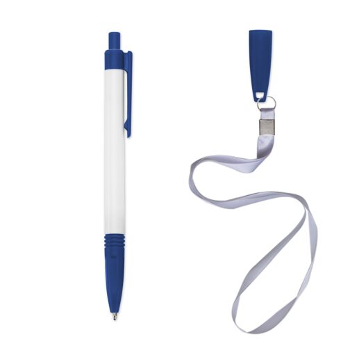 Caneta plástica com cordão - Image 2