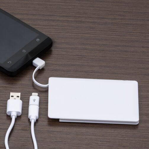 Power Bank plástico em formato de cartão