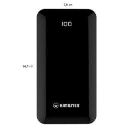 Power Bank com capacidade 20.000 mAh