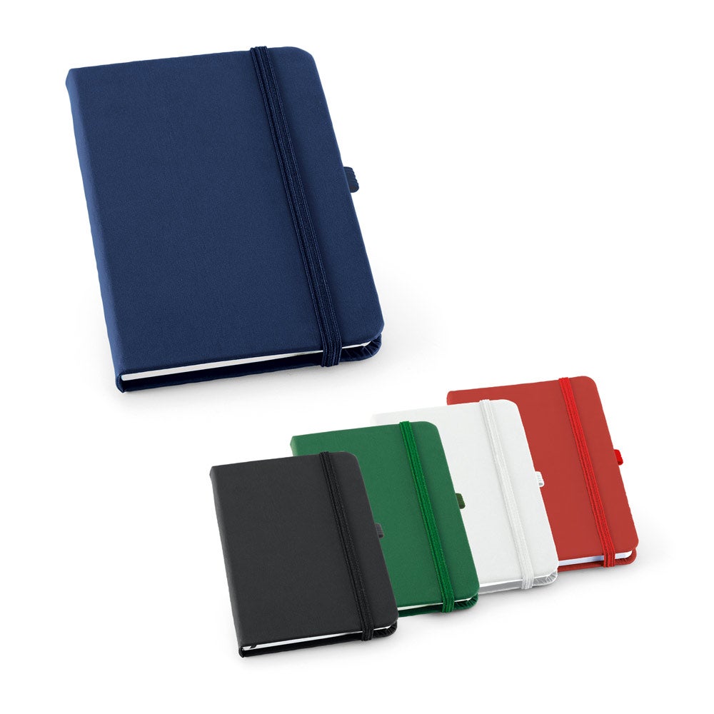 Caderno tipo moleskine A6 de capa dura