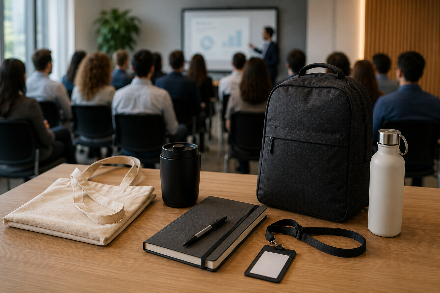 Brindes para eventos internos: como valorizar colaboradores em treinamentos e encontros corporativos